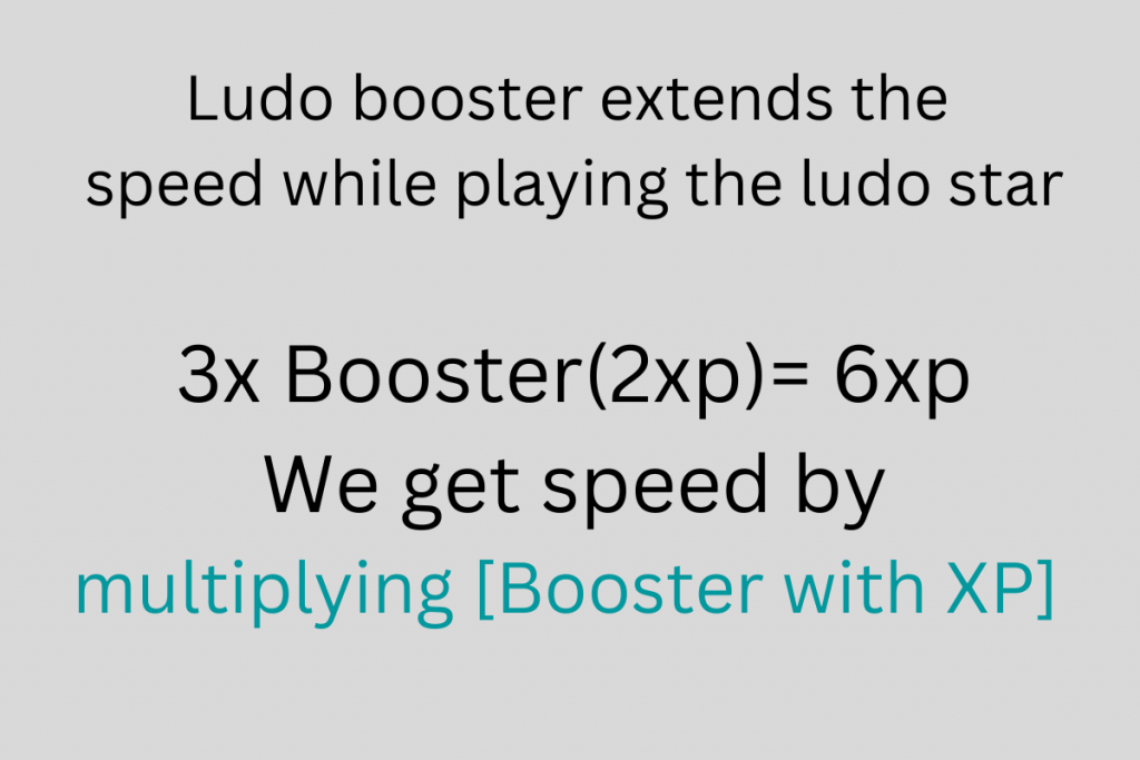 What the booster is in ludo star