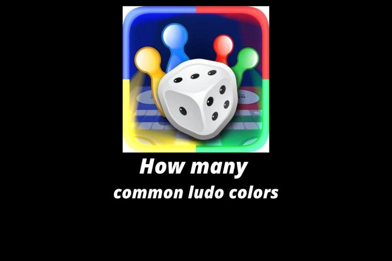 How many common ludo colors