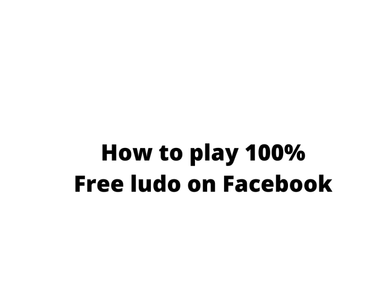 AdHow to play 100% Free ludo on Facebook